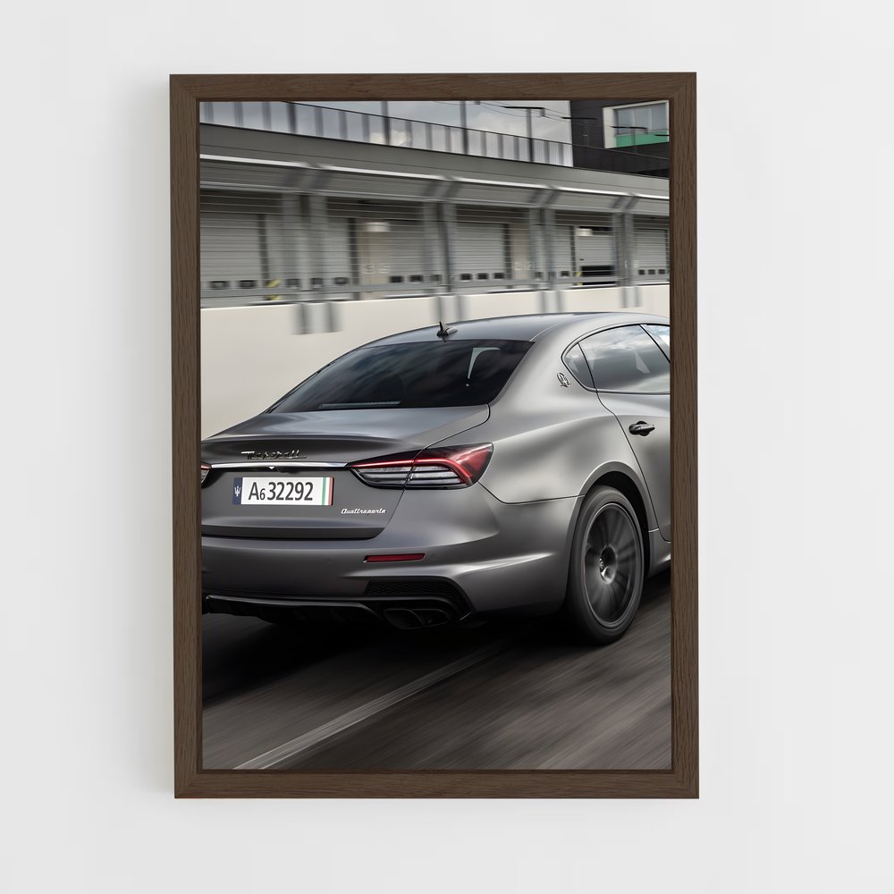 Poster Silver Roadster – affiche Maserati (vue 5)